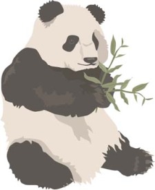 free vector Panda 2
