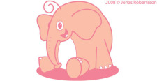 free vector Pink Elephant free vector