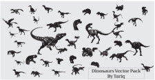 free vector Dinosaurs set of free vectors