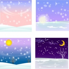 free vector Vector Snow Background