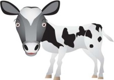 free vector Cow 7