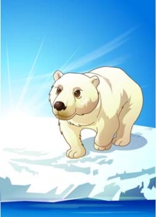 free vector Polar bear 5