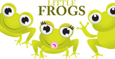 free vector Three Green Frogs