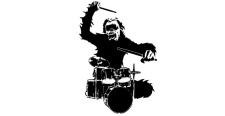 free vector Drum monkey free vector