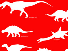 free vector Dinosaur on red background free vector