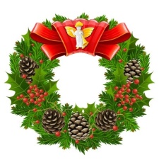 free vector Christmas wreath