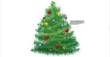 free vector Big Christmas tree free vector