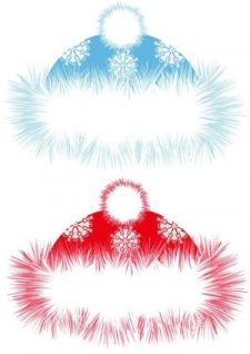 free vector Christmas cap in two variations