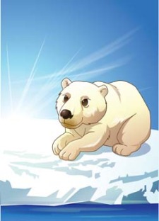 free vector Polar bear 4