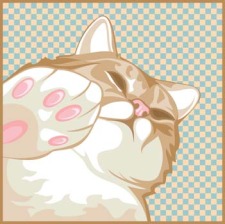 free vector Cat Face vector 4