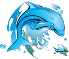 free vector Dolphin Vector 10