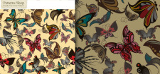 free vector Butterfly Wallpaper Vector