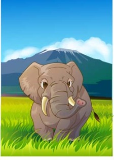 free vector Elephant 11