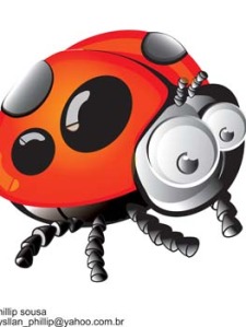 free vector Red Bugs 7
