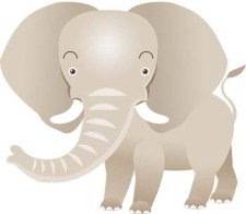 free vector Elephant 9