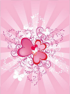 free vector Valentine hearts background