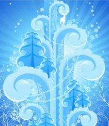 free vector Abstract winter background