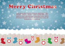 free vector Christmas illustration card design