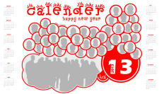 free vector 2013 Pictured Calendar Vector