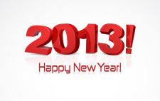 free vector Happy New Year 2013 Vector Typography