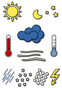 free vector Weather chart symbols