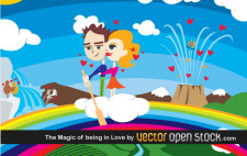free vector The Magic of being in Love