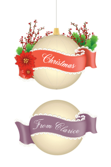 free vector Christmas and Lace