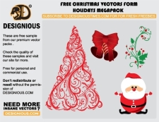 free vector Vector christmas elements