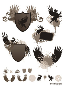 free vector Wings - Coat of Arms