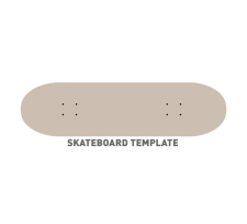 free vector Skateboard Template