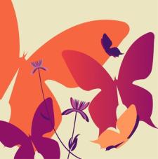 free vector Flutterby