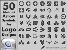 free vector 50 Abstract Arrow Symbols for Logo Designs