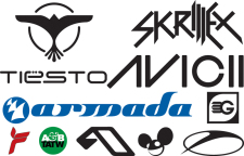 free vector DJ Logos Vectors