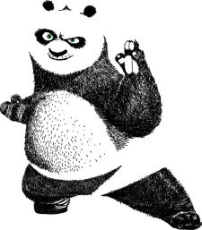 free vector Kungfu panda