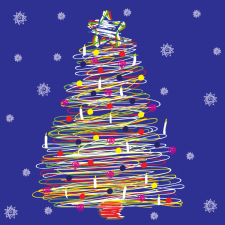 free vector Christmas tree