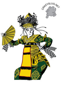 free vector Balinese dancer