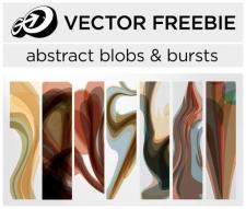 free vector Abstract blobs & bursts