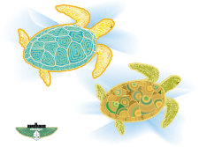 free vector Sea Turtles