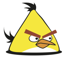 free vector Yellow Angry Bird Vector