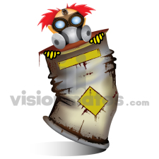 free vector Character in Radioactive Material Vector