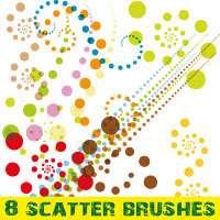 free vector Scatter brushes pack for Illustrator