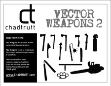 free vector Various Weapons