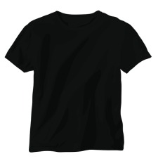 free vector Tshirt Vector: Black Shirt