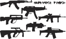 free vector Gun Vector Pack