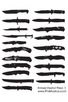 free vector Vector Knife Pack 1