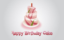 free vector Happy Birthday Cake