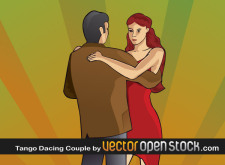 free vector Tango couple dancing