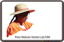 free vector Peru Woman Vector 2