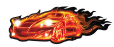 free vector Flame Car Vector