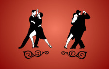 free vector Tango Dancing